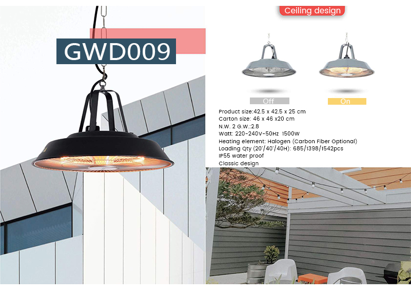 Ceiling Design with Infrared Heater