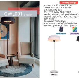 Stylish Standing Infrared Heater for Fast Heating