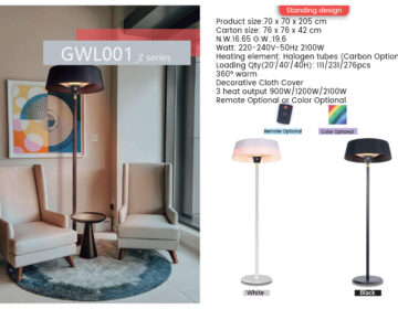 Standing Design Infrared Heater