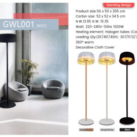 Standing Design Infrared Heater with Adjustable Settings