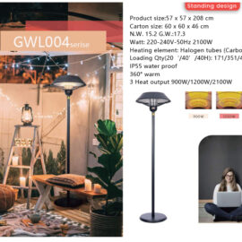 Portable Standing Infrared Heater for Convenient Use