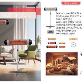 Compact Strip Design Infrared Heater for Modern Spaces