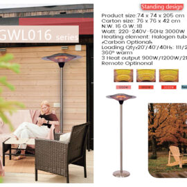 Energy-Efficient Standing Infrared Heater for Any Room