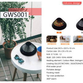 Powerful On Volcano Size Infrared Heater for Maximum Heat Coverage