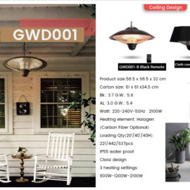 Stylish Ceiling Design with Infrared Heater for Modern Homes