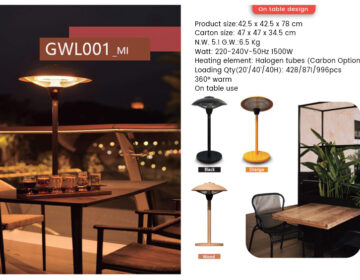 On Table Infrared Heater