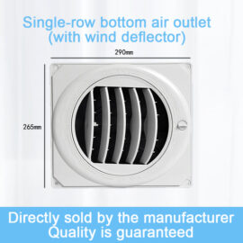 Bottom Air Outlet with Wind Deflector for Air Cooler Heat Resistant Vent Eco Friendly Air Vent Cover